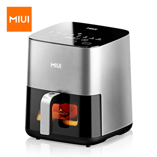 MIUI 5L Air Fryer with Touch Control & Nonstick Basket & Visible Window, Family Size