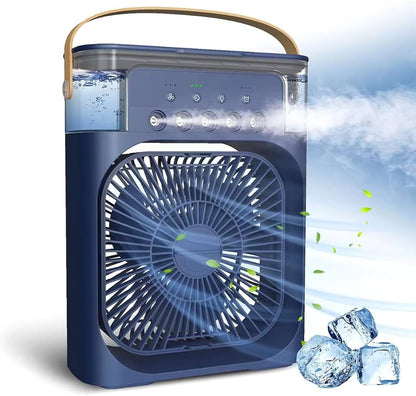 Portable 3 In 1 Fan Air Conditioner LED Night Lights, Humidifier Air Fans